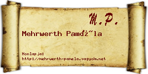 Mehrwerth Paméla névjegykártya